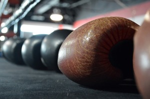 some boxing gloves